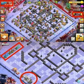 [2018-25 Xmas Trees]➤Th18 Full Maxed Wall➤Year Of Snake Legendary Scneray➤Heroes:98-110-80-81-55-18➤1353 Medals➤6.4K Gem