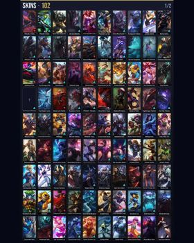 🌍 VN ⭐ Unranked 🎨 102 Skins 🏆 165 Champions 💙 58K BE 📈 Level 278 🔥 King Rammus 🏅 4 Victorious 🏅 Riot Girl Tristana 💎 1 Ultimate 💎 11 Legendary 🔹 Pulsefire Ezreal 🔹 PROJECT: Pyke 🔹 Nunu & Willump Bot 🔹 Empyrean Pyke 🔹 Heavenscale Lee Sin m9405517471