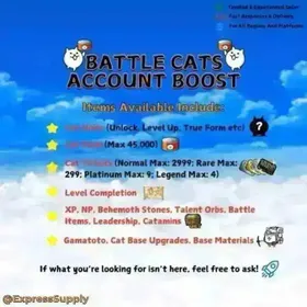 Custom/Boost Battle Cats Account [Android/iOS] [All Regions]