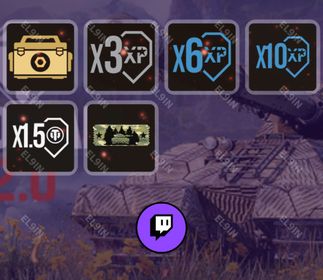 ⚡️ Twitch Drops 👑 Mayhem Week 8 ⚡️ World of Tanks Console [Total 6 Items]