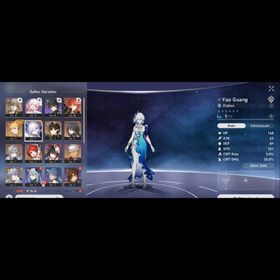 ASIA | Male | Starter TL 4 | Yao Guang + Tribbie + Sunday + Sparkle + Ruan Mei + Archer + Gilgamesh + Dan Heng Permansor Terrae + Bronya | Golden Companion Spirit 2 | #E18
