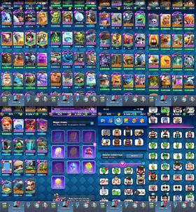 💪 KT 15 -Level 56 ♦️ Level 16 :5card 💸Level 15 :5Card ♦️ Level 14:10 card ♦️ Emote:91 💸 Trophies 12700  💸 Cards 123/123  ♦️ check pics