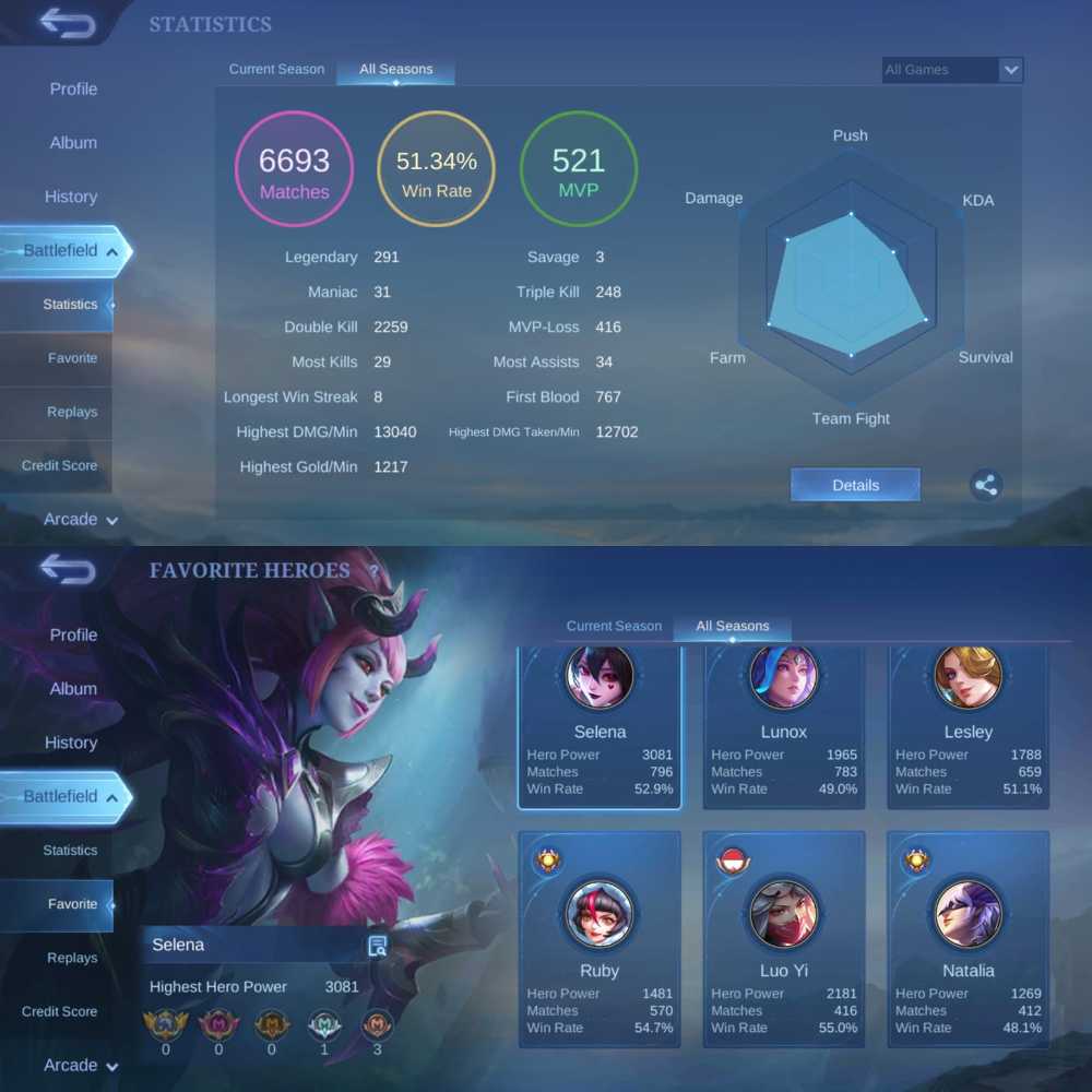 108 HEROES || 141 SKINS | FULL MAX EMBLEMS | 1 KOF SKIN | 1 ZODIAC