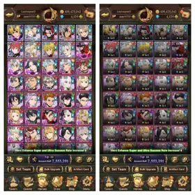 GLOBAL 4.120💎 | 7.5M CC | 9 LR + 12 BASIC UR | Nemesis Meliodas | New Ban Cross : IF | All Collab Gachiakuta | Collab Fire Force | Collab Re:Zero | Collab Konosuba