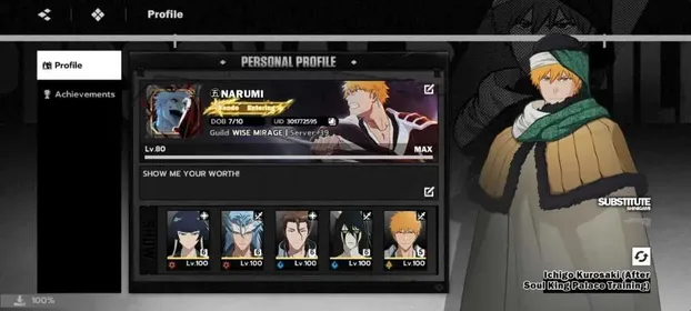BSR287 – Nuverse Whale Endgame Account | Aizen, Ichigo, Grimmjow, Soifon & Ulquiorra B6
