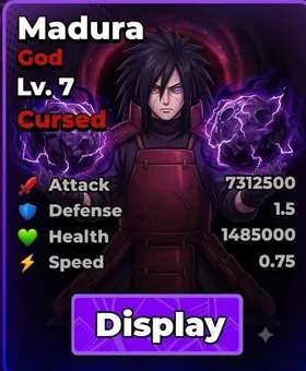👑 Roll Anime to Fight | Madura Lv. 7 | Cursed | Trait viking | 👑