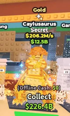 Gold Caylusaurus - Secret $206M/s - Steal a Brainrot Fast Delivery