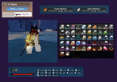 | Project Slayers 2 🐦‍⬛| Mythic Iguro Clan 🔥| Level 135 | Flame Breathing 🔥| Clean Acc | Instant Delivery ⚡|