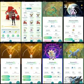 Pokémon GO Account Level 35 | Mewtwo 100% IV Perfect | Rayquaza, Solgaleo, Groudon, Giratina, Palkia, Kyurem | PTC Login | Q278