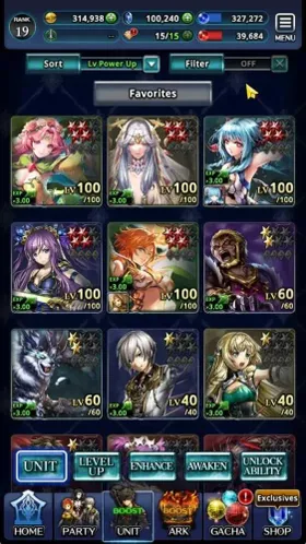 GLOBAL|Rank 19|100K Crystal|Top Tier Unit (PGT Famille,G Lilaha,Alice Type-S,Dg Lilebette)|1 LR & 12 SSR Ark|Code Only|LC1549