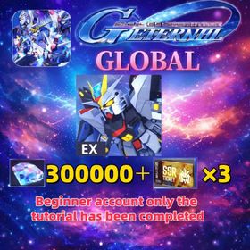 Global|243000-300000 Diamonds+Strike Freedom Gundam UR+86000+ Power+SSR Tickets ×3 + 1 Selectable UR + 16-35 Single Draw Tickets + Random T0 Limited UR (0–5)|Beginner account only the tutorial has been completed|SD Gundam G Generation ETERNAL