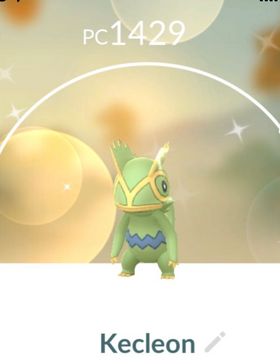 Pokemon Go Shiny Kecleon via trade u need 1M of Stardust