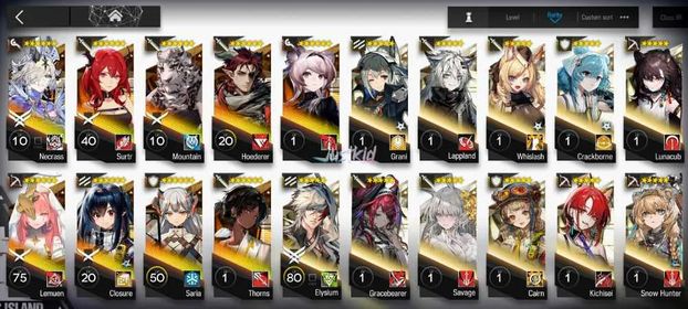 ARKNIGHTS GLOBAL EARLYMID 9*6 , NECRASS,LEMUEN,SURTR,CLOSURE,THORN,MOUNTAIN,HOEDERER,LIN,SARIA