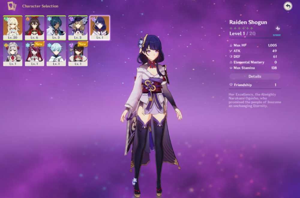 NA AR10- Raiden shogun