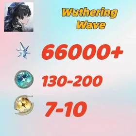 America///Astrite：66000+|Lustrous Tide：130-200|Radiant Tide：7-10|1-10 weapons|Microsoft Mailbox/Email|safe and stable|Wuthering Waves