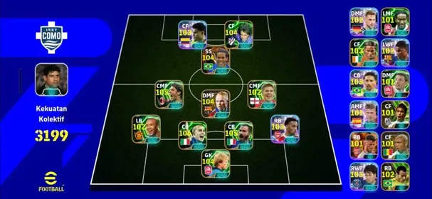 ⭐  [REGION JAPAN] 100+ ALL PLAYER NO BASE, GATCHA PLAYER : RONALDINHO BLITZ CURLER(BIGTIME), RONALDINHO AC MILAN, RONALD KOEMAN BARCA, BONUCI ITALY, RUI COSTA AC MILAN, DIVISION 2, LOGIN KONAMI ID ONLY (GP/IOS EMPTY)⭐