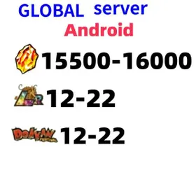 GLOBAL[ADNROID][INSTANT]15500-16000 Dragon Stones+12-22 LR+10-20 limited role DRAGON BALL Z DOKKAN BATTLE Farmed Starter Account|Dragon Ball Z Dokkan Battle