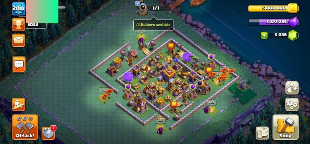  Top 2Seller VIP For War TH14 Rush Max Hero Max Pet Max Wall 