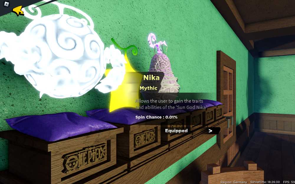 [Fruit Battlegrounds/BLOX FRUITS] Nika Fruit , soru unlocked Level