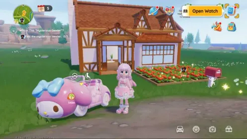SEA|DG Lvl 8| Fullset Outfit SANRIO (My Melody)+Car +Some Kuromi & Cinamorol|250 Moon Crystal 323 Wishing Star|Log Google|HT811