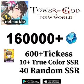 [Global]160000+Diamonds+Family Master Gustang /Tickets 600/ 10 True Color SSR/ Random:40 SSR Characters