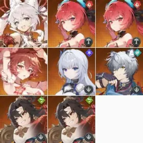 Global|lv2|Mina+Flare+Flare+Verna Summer+Ophelia+Sangun+Gabi+Gabi|Only completed the tutorial|Fast delivey