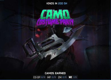 WARZONE | CAMO COSTUME PARTY EVENT | ALL EVENT CAMOS UNLOCK | ALL CAMOS INCLUDED | FASTEST SERVICES | ALL PLATFORMS AVAILABLE