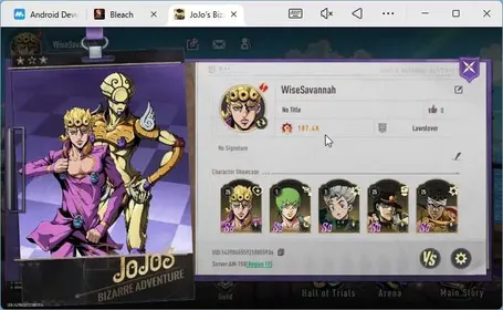 America | 6 SSR | Jotaro K, Giorno G, Koichi H, F.F B1, M Avdol, ETC | 7,8k Astrogem | GUEST | RA945B