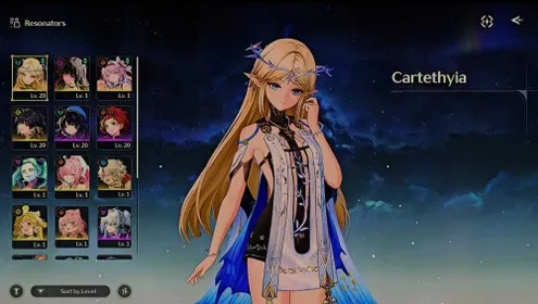 SEA LV.10 REBECCA, CARTETHYIA + WEAPON, AEMEATH + WEAPON, DENIA, CHISA + RADIANCE, LS