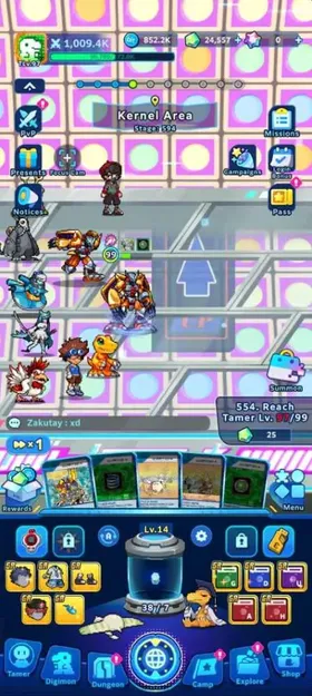 DU7 – EU Endgame | Level 100, Stage 593, Gallantmon & 25K Gems