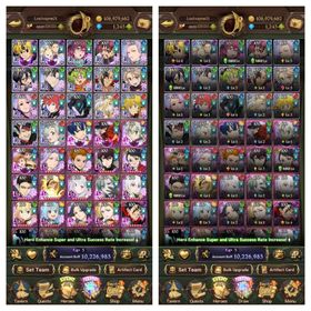 GLOBAL 1.200💎 | 10.2 Million CC | New Odin | 17LR | ALL BASIC UR | Basic UR Lancelot 6/6 | All Collab Solo Leveling | All Collab The Eminance In Shadow | Collab Re:Zero | Collab Fire Force | Collab Konosuba | Collab Gachiakuta