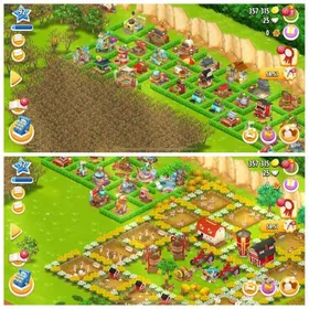 🔥✨LvL 92 Hayday✨Big 3400 Barn with 3250 silo storage✨100% land unlocked upperside✨One side decorated✨Th7 reputation 16✨🔥