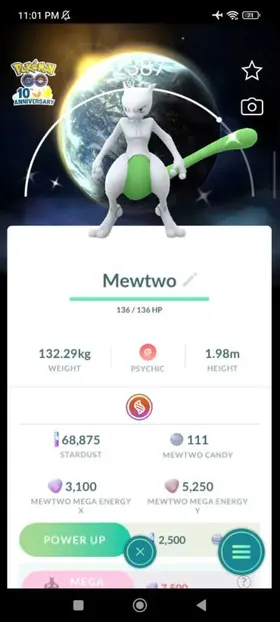 Shiny Hundo Mewtwo (10th Anniversary)