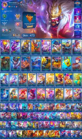 GLOBAL SERVER | MEGA COLLECTOR V | 473 SKIN | 3 COLLECTOR | 2 ASPIRANT, VEXANA RUBY | 2 SANRIO, CLAUDE FLORYN | 3 TRANSFORMER | 4 PRIME, ETC | FULL ACCESS EMAIL