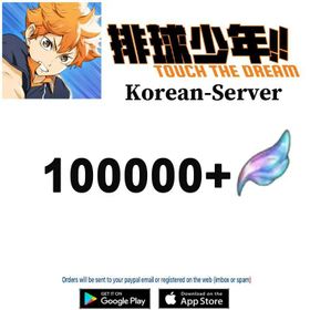 [Korea Server]Diamonds 100000+Random 50 Color Cards+ HAIKYU!! TOUCH THE DREAM