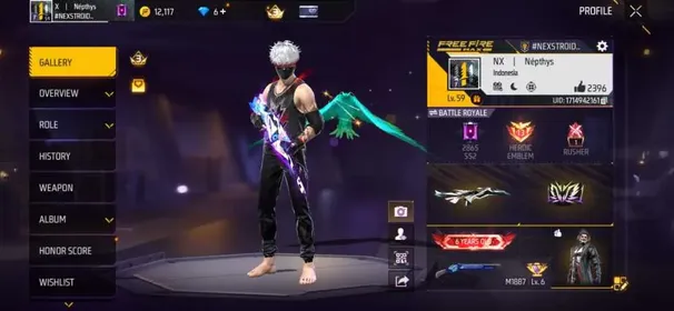 F454✨LV 59✨281 COSTUME✨118 BUNDLE✨316 WEAPON✨PARAFAL INK PUNCTURE✨MP5 JUNGLE LAVA✨M60 SHADOW EARTHSHAKER✨AWM IRON ETHERHORN✨LOGIN GOOGLE✨SAFE ACCOUNT