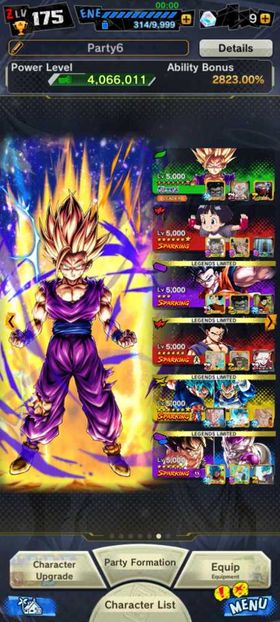 [TADBL029] Ios + Android / 4 ULTRA : UL Gohan ( Youth ) Super Saiyan 2 Full Star ( 14 Star ) + 25 LF : New LF Ultimate Gohan 3 Star + New LF Super Saiyan God SS Goku and Vegeta 7 Star