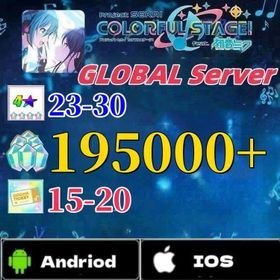 GLOBAL Server] 195000+ Crystal]+Random 23-30 four-star+3-star Character Scroll: 15+|Beginner account - Completed tutorial only|Fast and safe delivery|Project Sekai