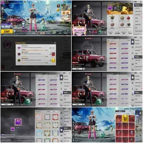 M416 Glacier Lvl 6(Final Form)Ump,Scral,Bizon (KillMsg)Ultimate Set"X-Suite"MF 63"Lvl 74"4 Uza"3 Mythic Lobby"Cathy Pet"Middleeast Rank