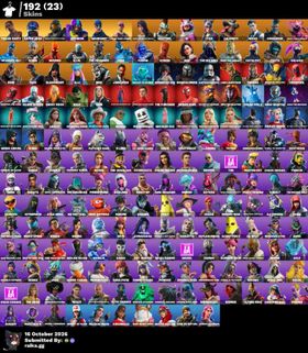 PC/PSN/Xbox/Nintendo 192 skins | OG STW | Travis Scott | Astro Jack | Master Chief (Matte Black) | Gridiron | Gear Specialist Maya | Sentinel | Vi | Lynx | Calamity | 8350 VB
