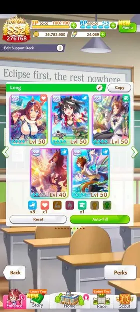 Global | BD Unset 5 Meta MLB(KB, FM, SC, Tacyon, and Maru via Uncap Stone) 2 Uncap Stone + 24K Karats | 44 Uma with Double Oguri and 27 MLB SSR Supoka