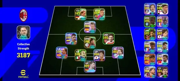 🔥 eFootball 3187 Collective Strength | 107+ Rated Dream Team | RUMMENIGGE & Elite Stars! 🔥