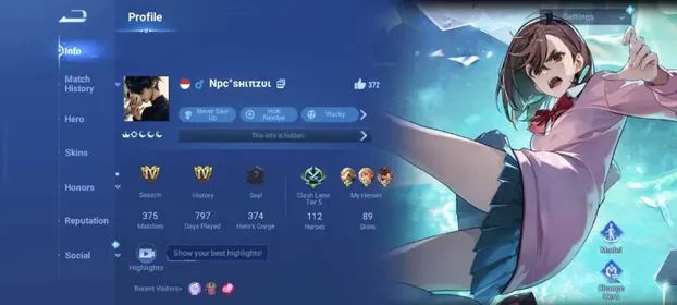Global Hero 112 Skin 89: KIC Luna, Legend Dian Wei, Dandadan Momo (Daji) etc Log Google