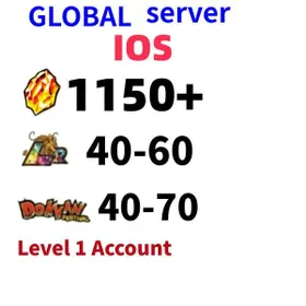GLOBAL[IOS][INSTANT]1500+ Dragon Stones+LR Spirit Bomb Goku+40-60 LR+40-70 limited role DRAGON BALL Z DOKKAN BATTLE Beginner Account Level 1 Account|Dragon Ball Z Dokkan Battle