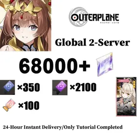 [Global 2] 68000+ Diamonds + Eva | 350x[Regular tickets]+2100x[Special tickets]+100x[ Limited tickets]+Light and Dark Scrolls x2+Genesis Scroll ×600 + Genesis God Selection Scroll ×1+4 Random Limited character or Creator God+random 3-star+ [OUTERPLANE]