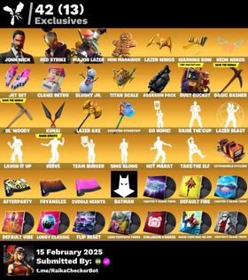 67 SKINS | JOHN WICK | MAJOR LAZER | LARA CROFT | RED STRIKE | LAUGH IT UP