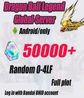 Global Version [Android Only] 50000+ Chrono Crystal] + Random 0-4 LL || BIND ID || Story Completed || Fast Shipping|Dragon Ball Legend