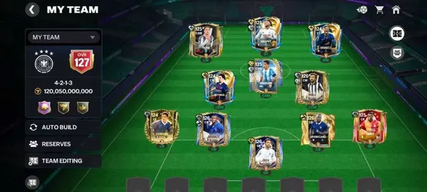 Gg 636__127 OVR Team | 2 Bn Coins  || 4 X 126 OVR Players | 4 X 125 OVR Players || 124 OVR Players || Team Value : 120  Bn