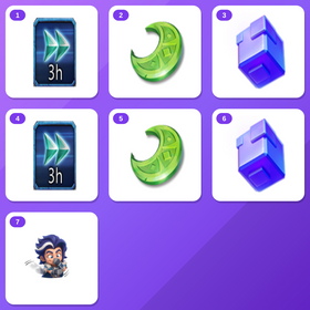 Lords Mobile Twitch Drops (7 Items) — Speed Up (3 h) *10 + 1 Artifact Coin *200 +5 more