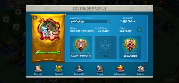15M Power - Offseason SEASON 2, KD 4070 - Thutmose 5322, Cao Cao 5231 - 150 Golden Keys - VIP 10 - 135 Days Mix Speedup, 468M Mix Ressources #569